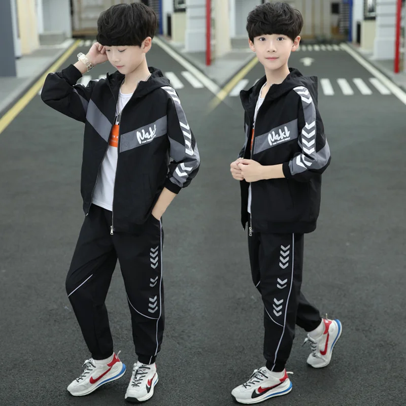 

Boys Coat +Pants Kids Suits 2PCS/Set Cotton 2024 Luminous Spring Autumn Cotton Tracksuits Sport Christmas Gift Children Clothing