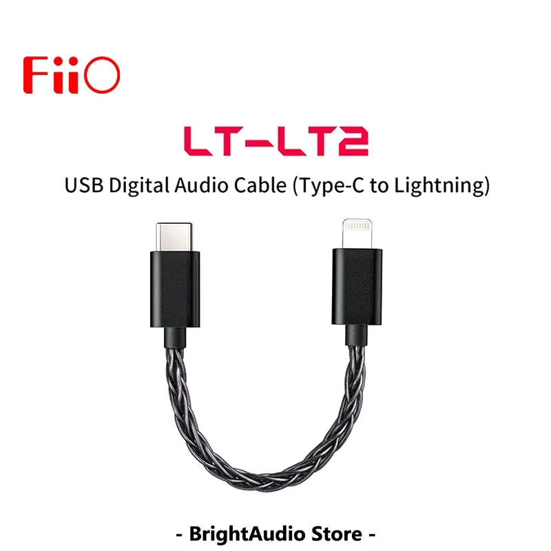 FiiO LT-LT2 Lightning to Type-C Data Cable to Connect iOS Devices with USB-C DAC/AMP 10cm