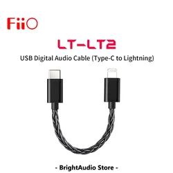 FiiO-Cable de datos Lightning a tipo C para conectar dispositivos iOS, LT-LT2 DAC/AMP, 10cm, USB-C