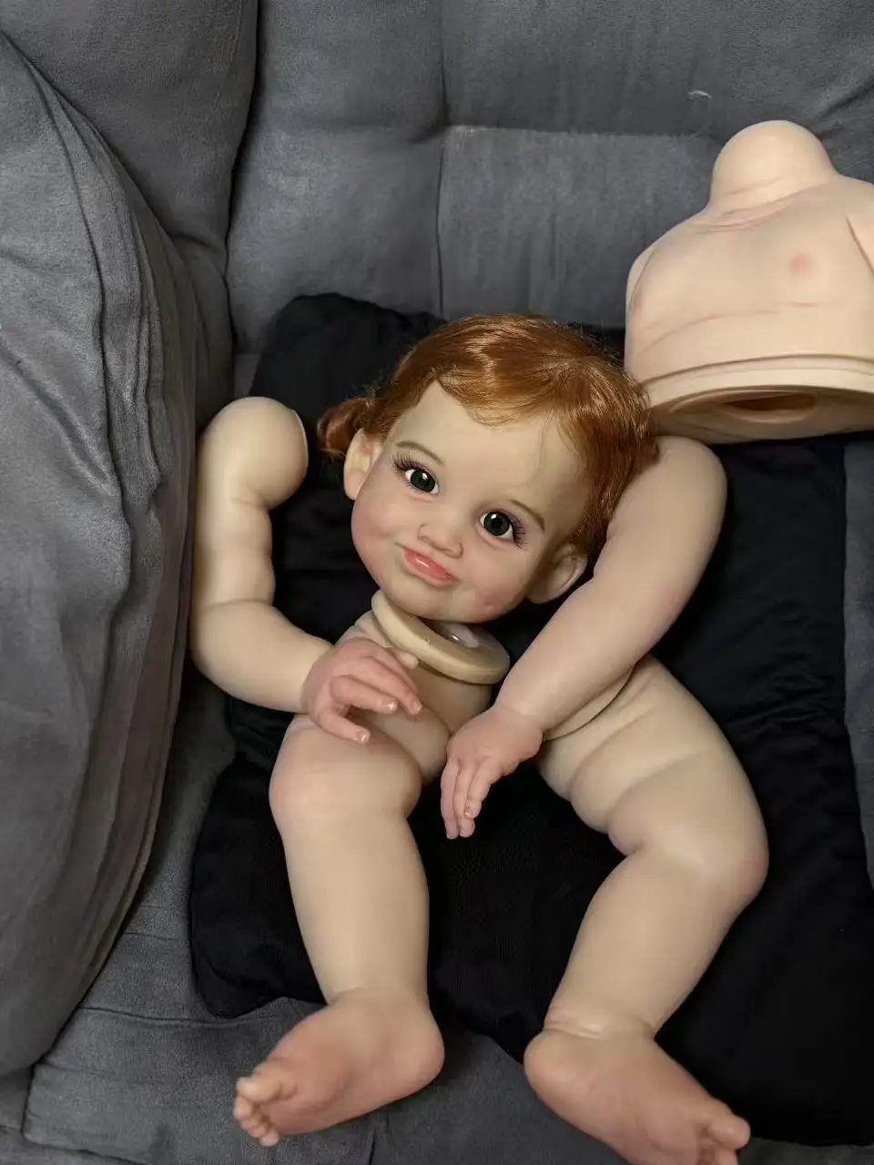 

FBBD индивидуальный ограниченный запас 28 дюймов Reborn Baby Millicent окрашенный комплект DIY часть с тканевым корпусом с разъемами