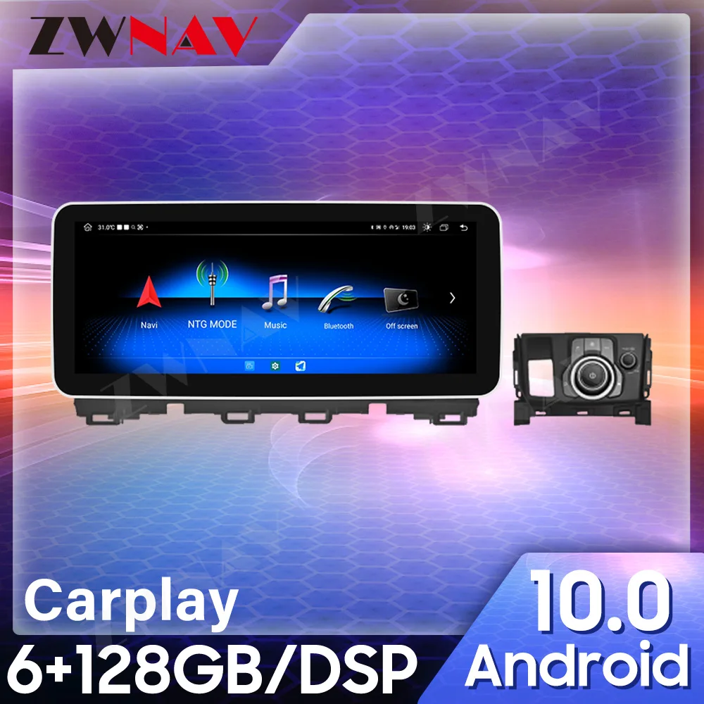 ZWNAV 12.3 Inch Android Car Radio For Ford Transit Tourneo 2017 2018 2019 2020 Car GPS Navigation Carplay Multimedia Head Unit