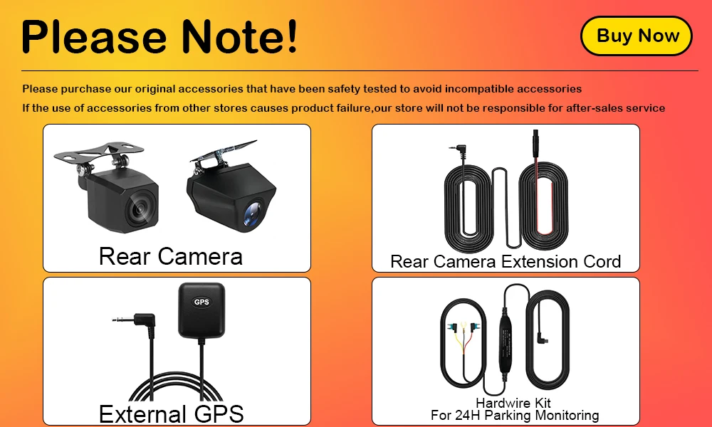 Aprilboy K6 WIFI Dash Cam 4K Mini AUTO DVR Vorne und Hinten Dual Objektiv Mit 1080P Black Box zimmer Nachtsicht Kamera Parkplatz Monitor – Detail 5