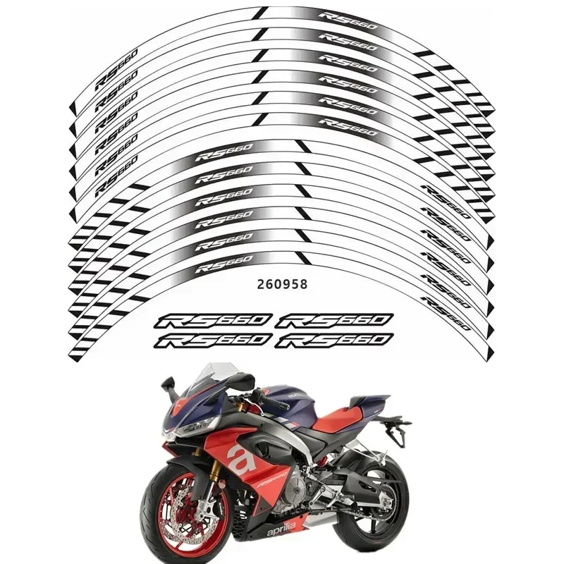 

Для Aprilia RS660 RS 660 Moto Parts Contour Wheel декоративная переводная наклейка-6 цветов/6