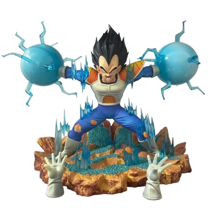 

22cm Vegeta Action Figures Dragon Ball Z Figura Anime DBZ Peripheral Toys GK Statue Collection Model Doll Ornament Gift for Kids