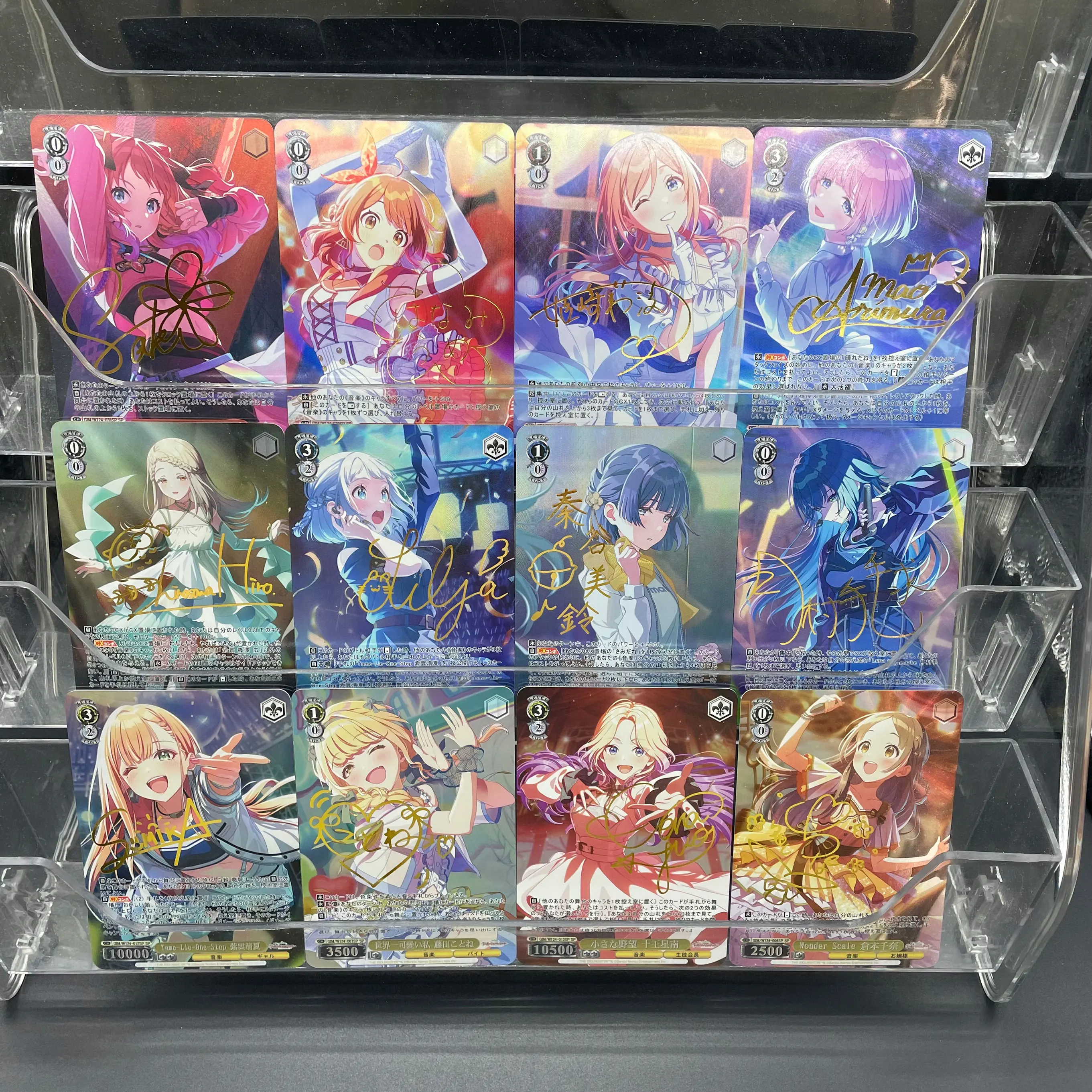 

Diy Ws Japanese The Idolmaster Refractive Craft Gold Signature Collector's Cards Yume Hanami Sena Juuo Alice Tendo Mami Shishido