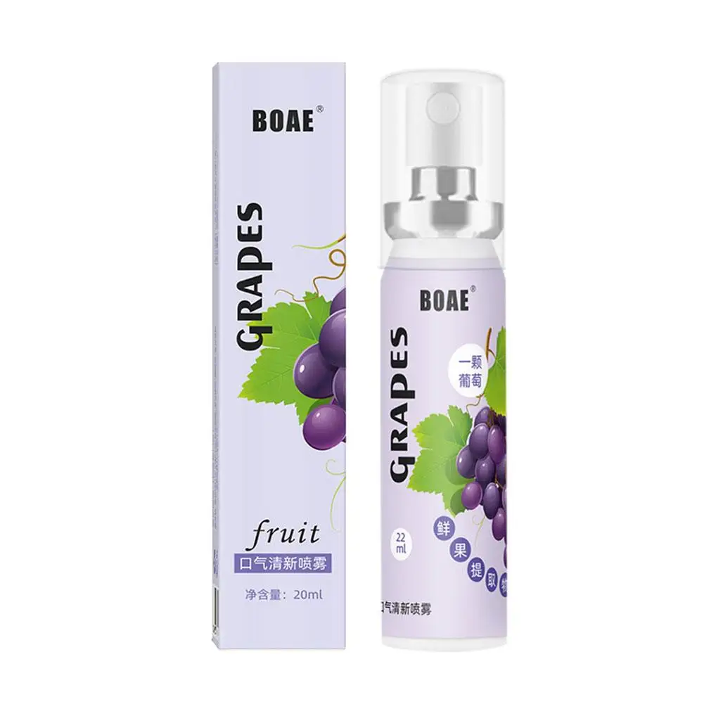 Oral Fresh Spray Mouth Freshener Oral Odor Treatment Oral Remove Bad Breath Fruit Litchi Peach Flavor Persistent Oral Care 20ml