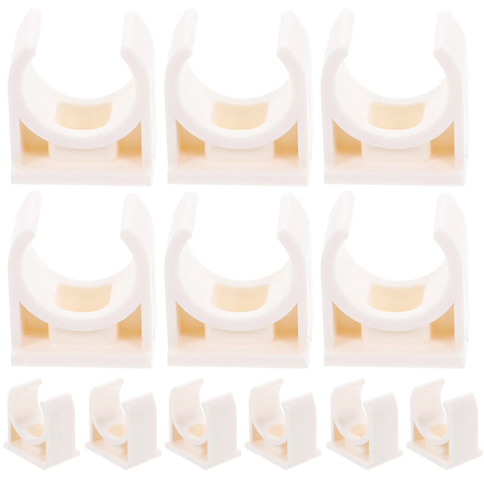 U-Shaped PVC Pipe Clamps for Plumbing, Cable, Gas & Water Pipes – Wall and Floor Mounting Supports
