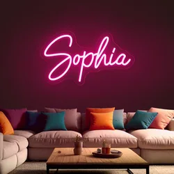 Custom Neon Led Sign Home Room Wall Decor LED Custom Neon Name Lights Bedroom Wedding Decorations Personalized Gifts Neon Signs