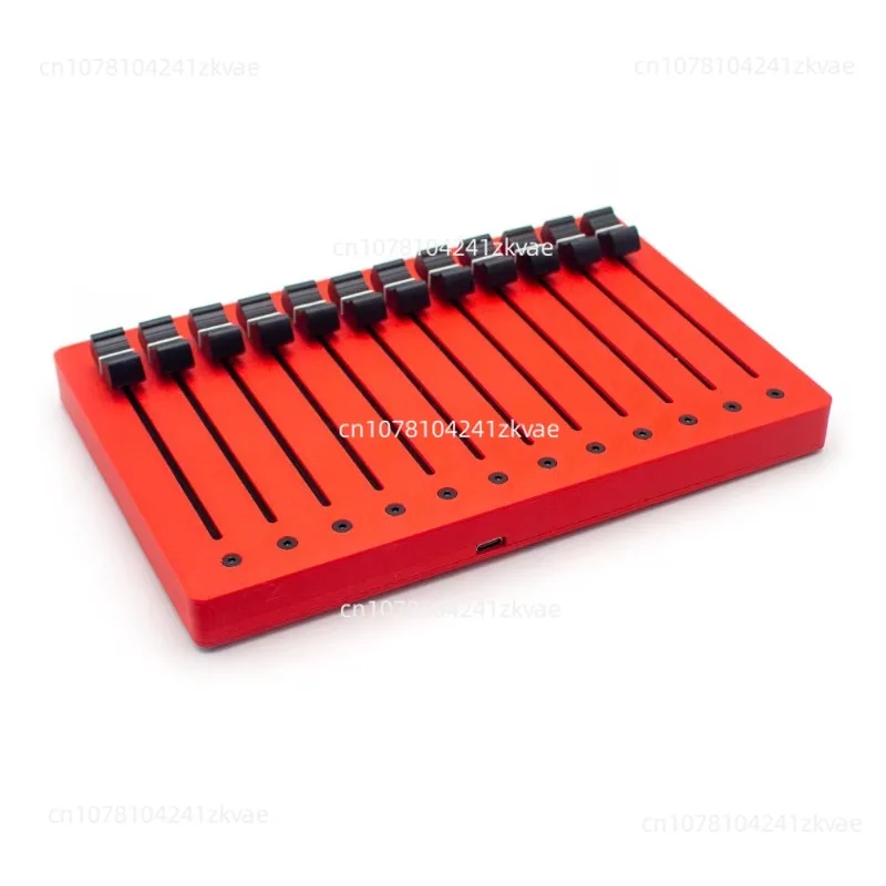 EM-12F 12-Channel Fader MIDI Controller 10cm High-Precision Faders USB Plug & Play