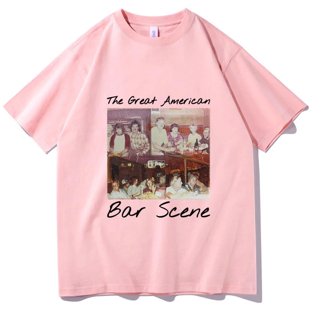 Zach Bryan The Great American Bar Scene 2024 Music Fans Gift T-shirt Unisex Regular O-neck Casual Summer Printing Oversized