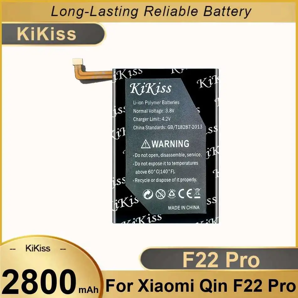 

High Capacity High-Efficiency For Xiaomi Qin F22 Pro Mobile Phone Battery 2800Mah