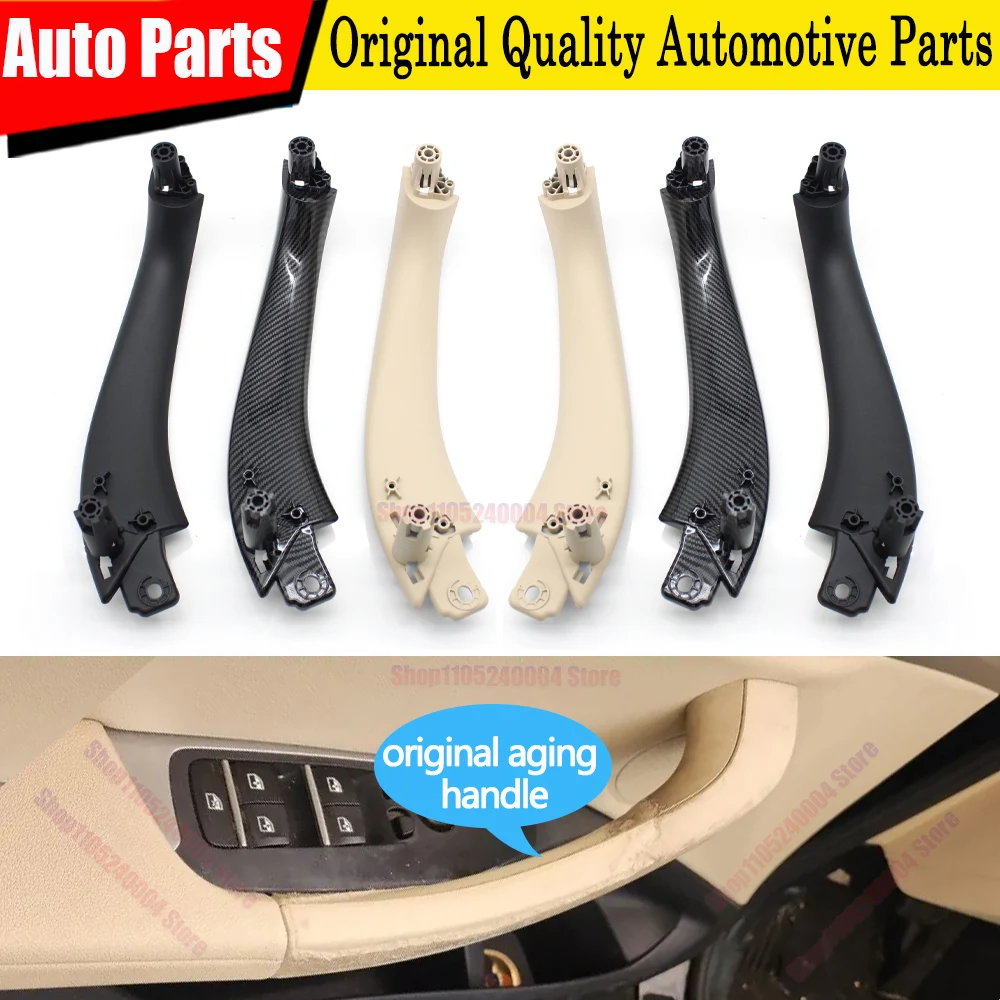 4PCS LHD RHD Car Interior Front Rear Door Left Right Inside Pull Handle Panel Cover Trim For BMW X3 X4 G01 G02 F97 F98 2018-2022