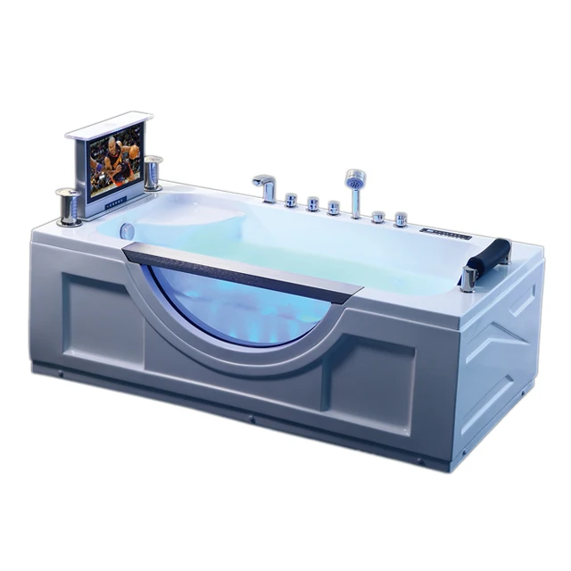 for Jet Whirlpool bathroom bathtub With TV Luxury  Massage Tubs hotel baths/freestanding spa acrylic bath