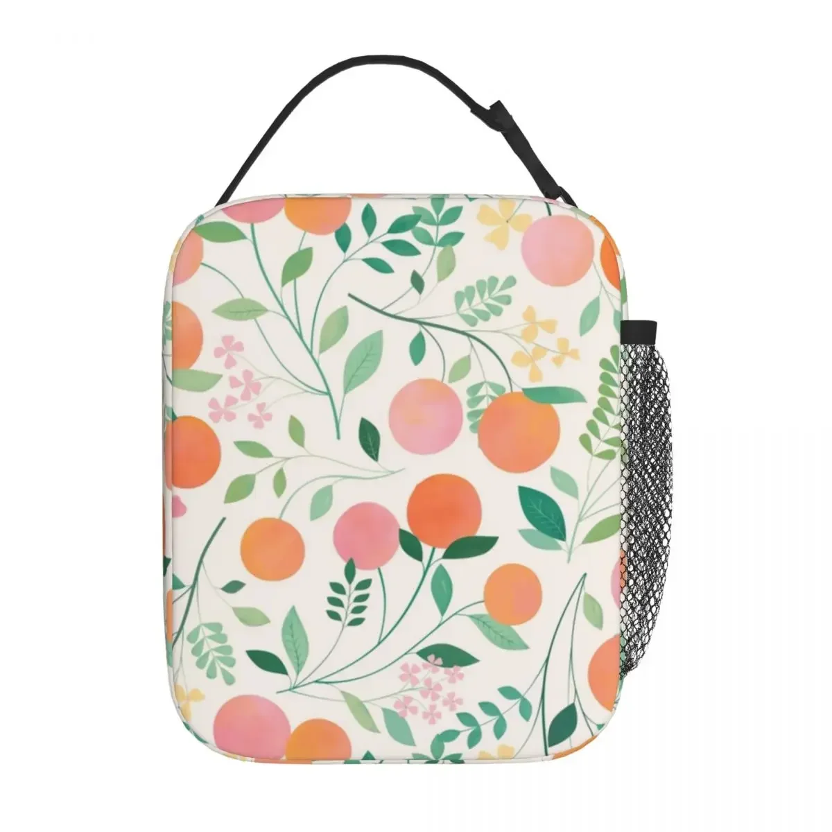 

OrangeLunch Bag Еда Растение Школьный ланч-бокс для детей Модный принт Термальная сумка-тоут Оксфорд Портативная сумка-холодильник