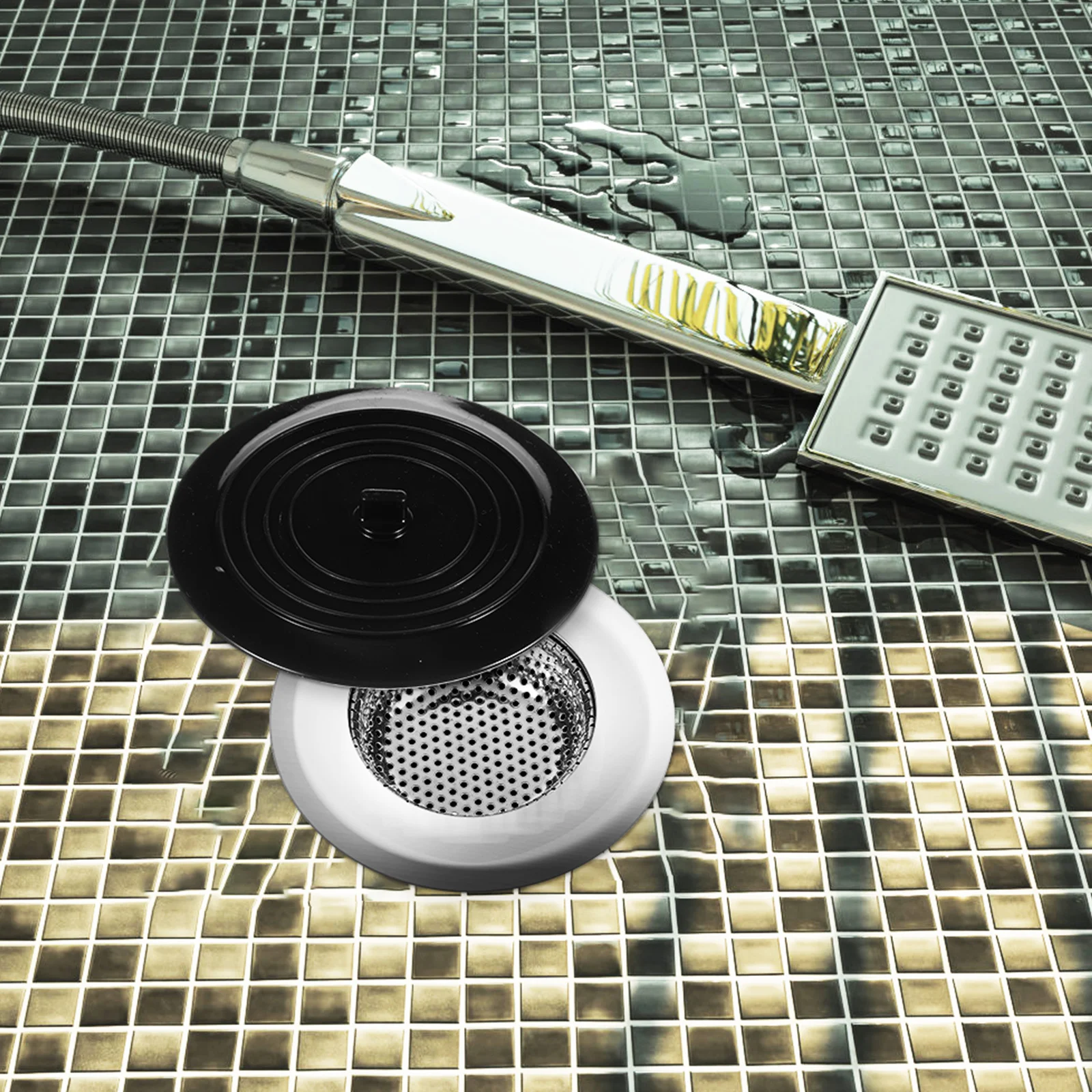 

4 pcs Drain Filter Baskets Silicone Tub Stoppers Bathtub Hair Catcher For Bathroom Kitchen Rv Sink Drain Cover