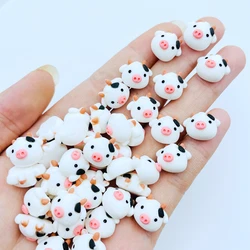 20 Pcs New Cute Mini Cartoon Young Cow Flat Back Resin Cabochons Scrapbooking DIY Jewelry Craft Decoration Accessories H17