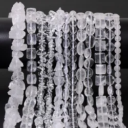 100% Natural Clear Quartz Stone Bead Irregualr Shape Loose Spacer White Crystal Beads For Jewelry Making DIY Bracelet Necklace
