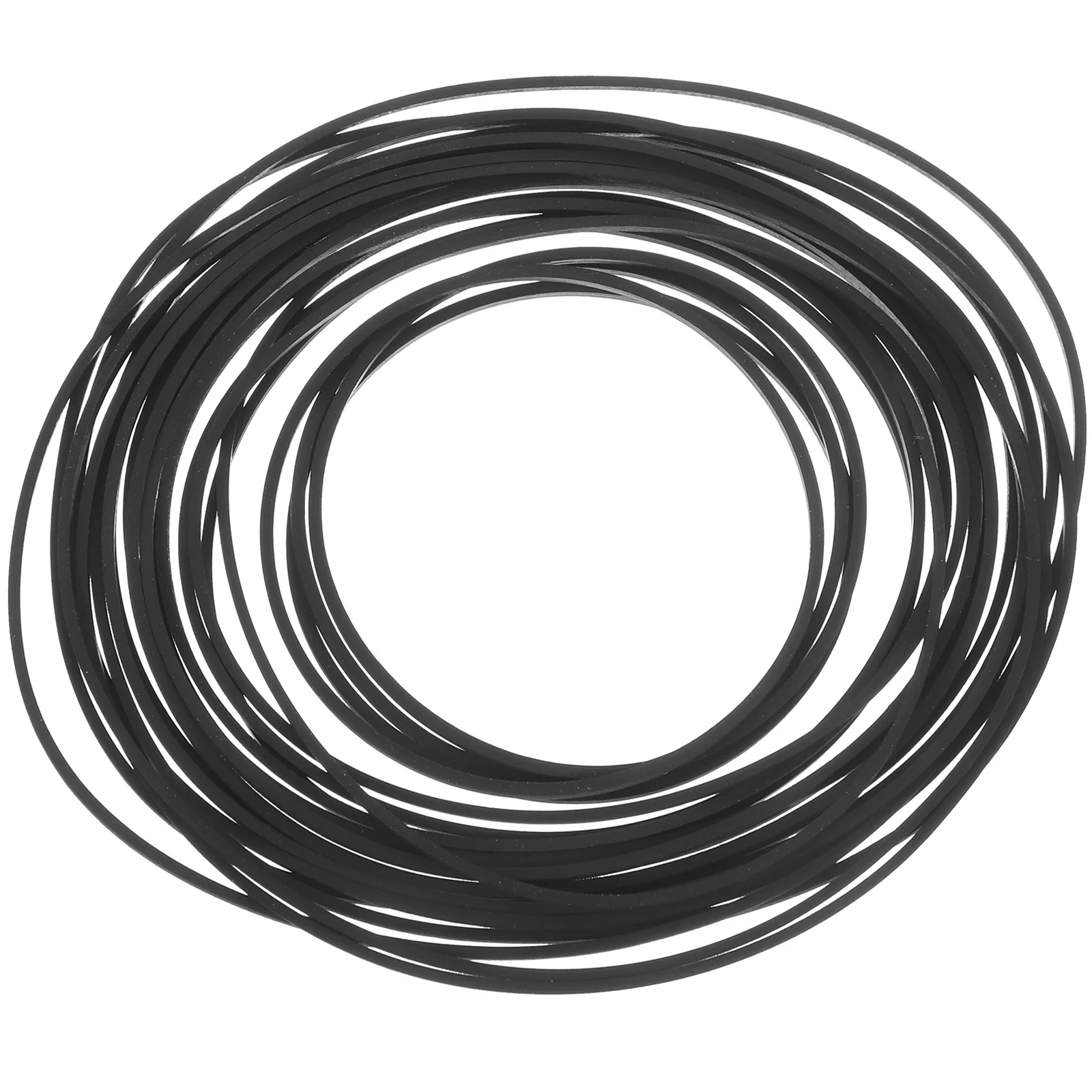 Correas de transmisión de Cassette cuadradas, Material de goma de 1Mm de espesor para reparación de grabadora, Kit de mantenimiento de reproductor largo reutilizable, 60 uds.