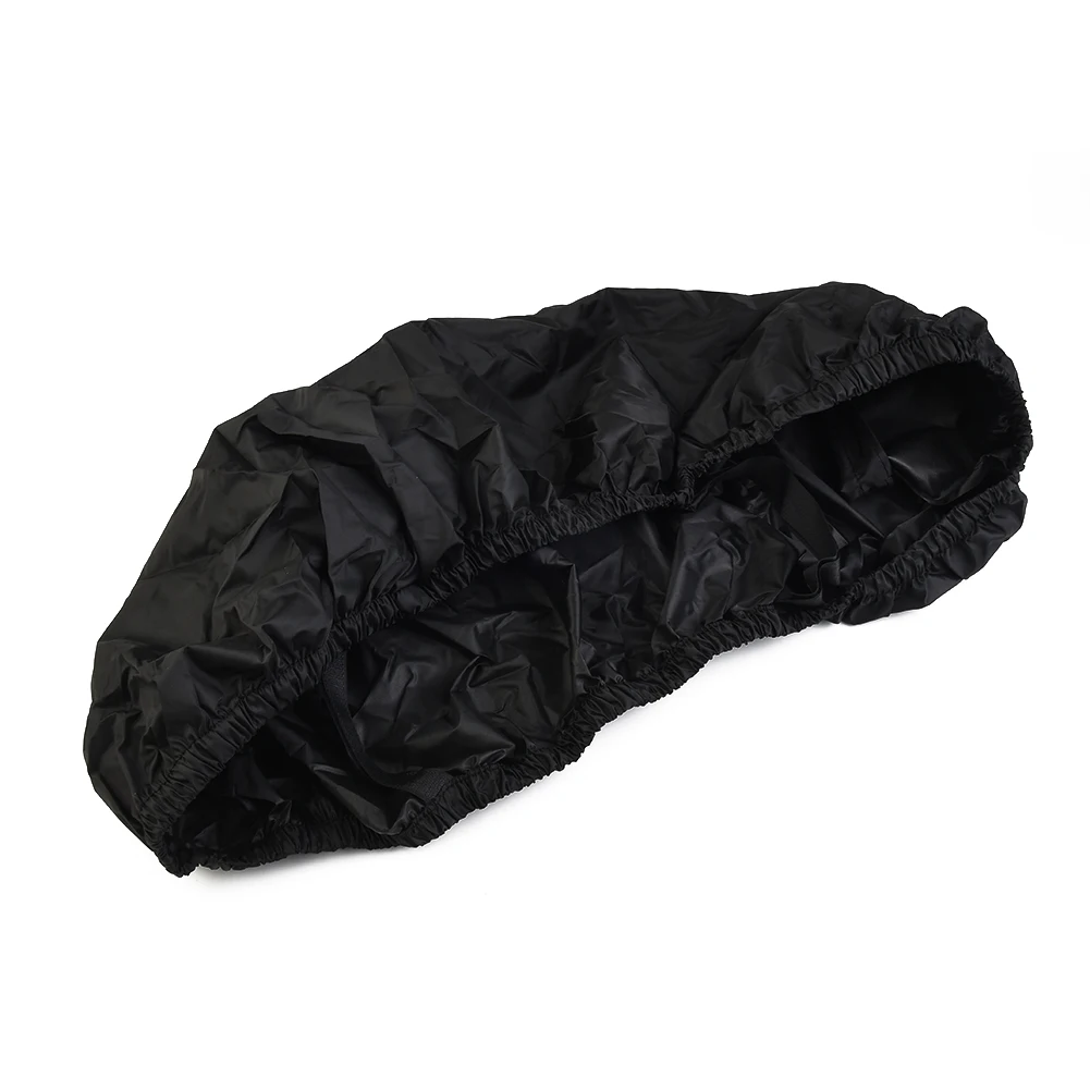 Motorcycle Rain Seat Cover Flexible Waterproof Saddle Cover Black 210D Oxford Cloth Storage Bag Motorbike Accessory