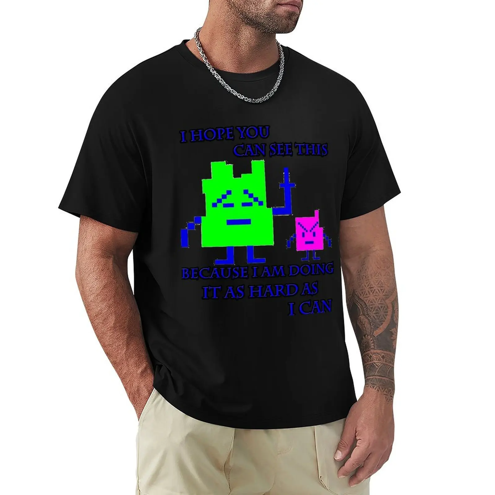 

Mooninites - I'm doing it as hard as I can T-Shirt graphics Personalized t-shirt cotton graphic tees tee shirts for men