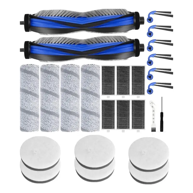

A02V-23PCS Main Side Brush Roller Mop Dust Bag Filter Replacement For Ecovacs Deebot X11 Omnicyclone Robot Vacuum Attachment