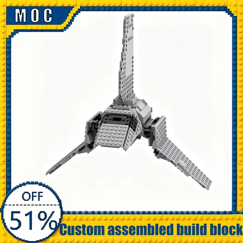 

542PCS Shuttle Minifig Scale Alternate Build Using Set War Series Set 75375 Falcon MOC Model Building Blocks Toy Birthday Gift