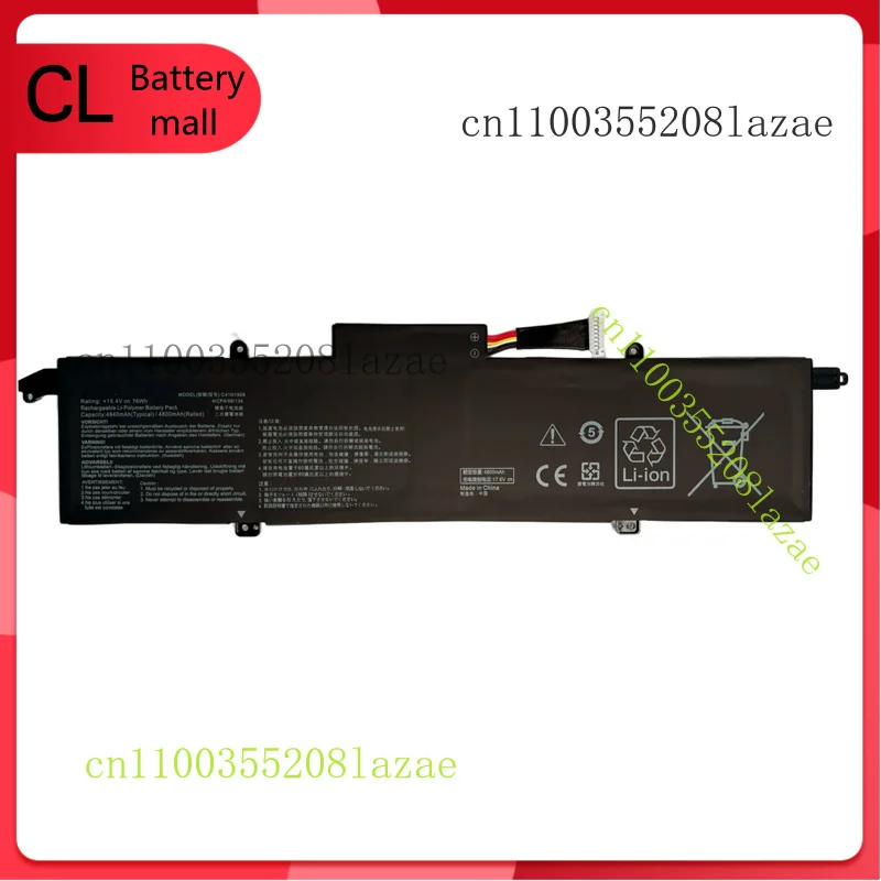 

Новый оригинальный аккумулятор 76WH C41N1908 для ASUS ROG Zephyrus G14 ga401 GA401II GA401i