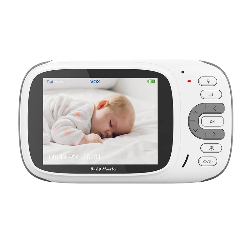 3.2Inch LCD Display Wireless PTZ Intercom Baby Monitor Temperature Display Feeding Remind Babysistter Camera