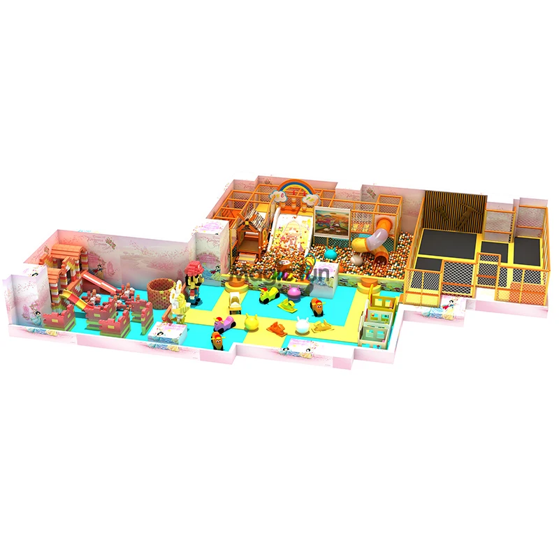 Indoor Playground Equipment Manufacturer Children Interactive Game Ball Pit Soft Play Center Modern Amusement Park Carousel