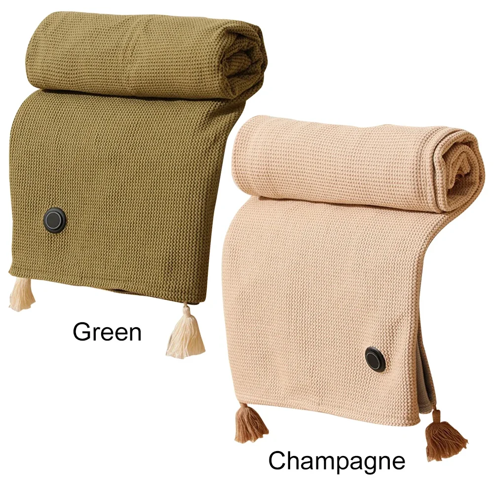 USB-Powered Electric Heated Blanket with 3 Heating Levels - Ideal for Home and Office Use