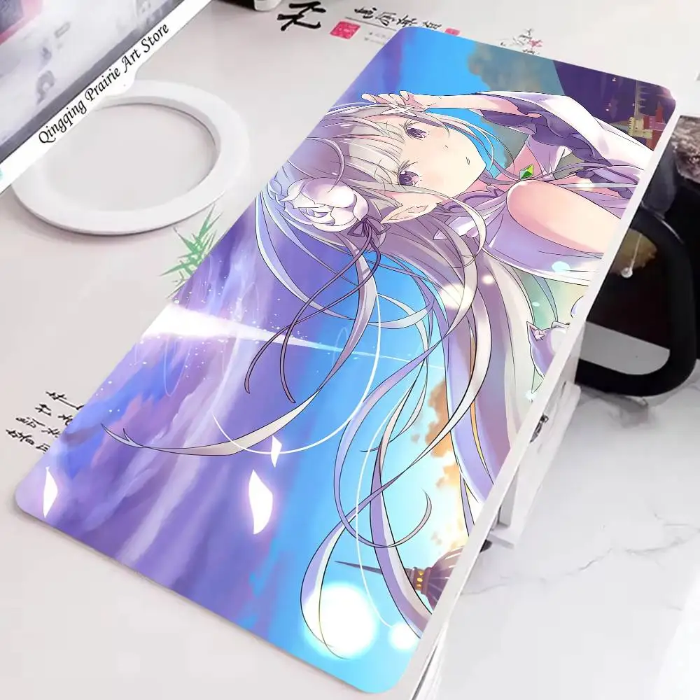 Emilia Re Life In A Different World Zero Mousepad Non-slip Suitable For Office Computers Laptops E-sports Game Desk Mats XXL