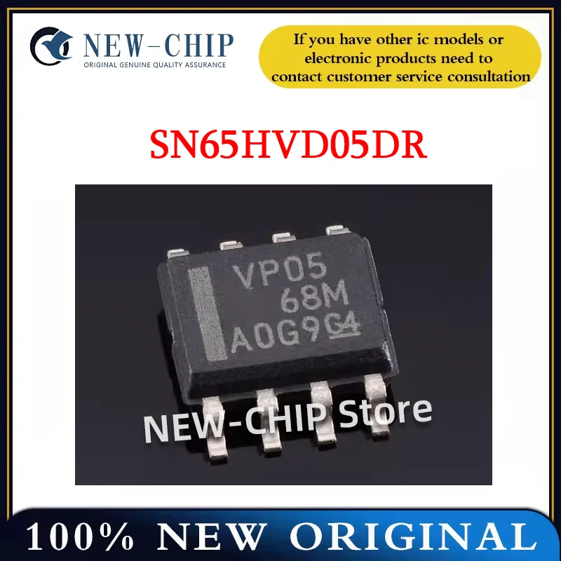 5PCS-100PCS/LOT  SN65HVD05DR  SOP-8  Screen printing VP05 transceiver chip New Original   SN65HVD