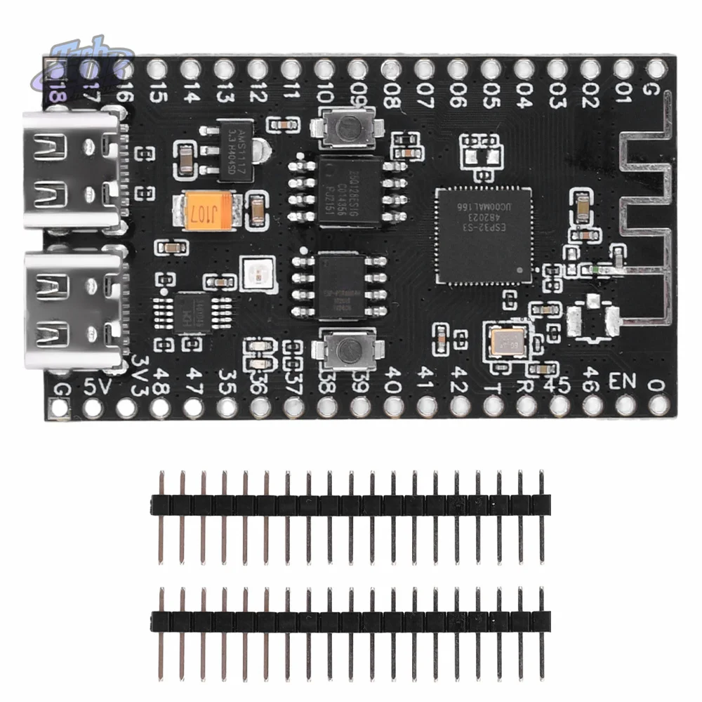 

ESP32-S3 N16R8 макетная плата 8 Мб PSRAM 16 Мб флэш-памяти с WS2812 светодиодный CH340 Type-C ESP32 S3 BT 2,4G Wifi модуль для Arduino