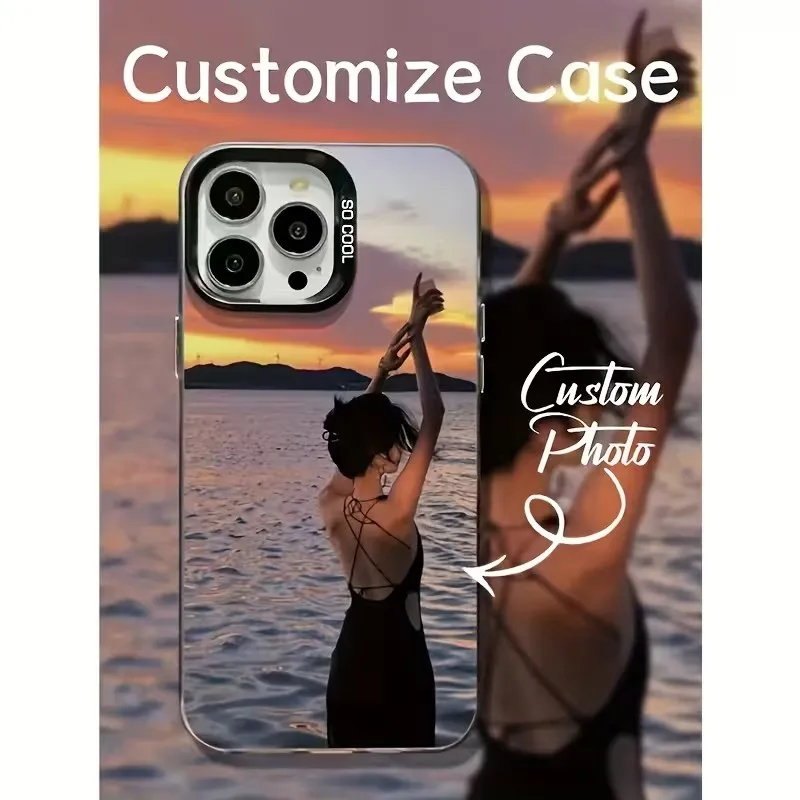 Funda Personalizada con Foto DIY para iPhone 18 17 16 15 14 13 12 11 Pro XS Max X XR 7 8 Plus Mini Air, Cubierta Rígida IMD