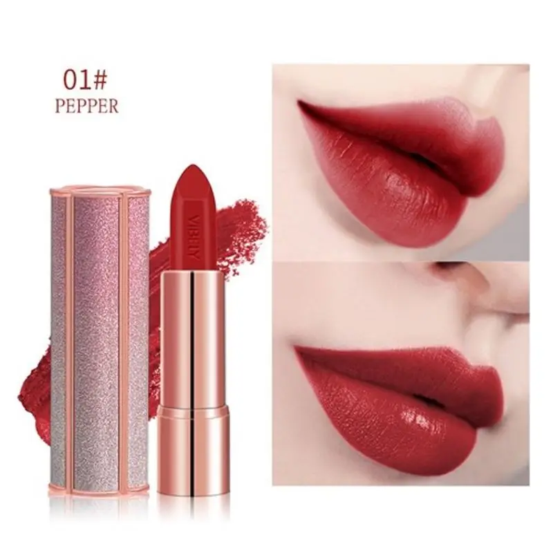 4 Color Starry Star Red Matte Lipstick Waterproof Longlasting Tint Pigment Water Proof Lip Balm Long-lasting Women Beauty Makeup