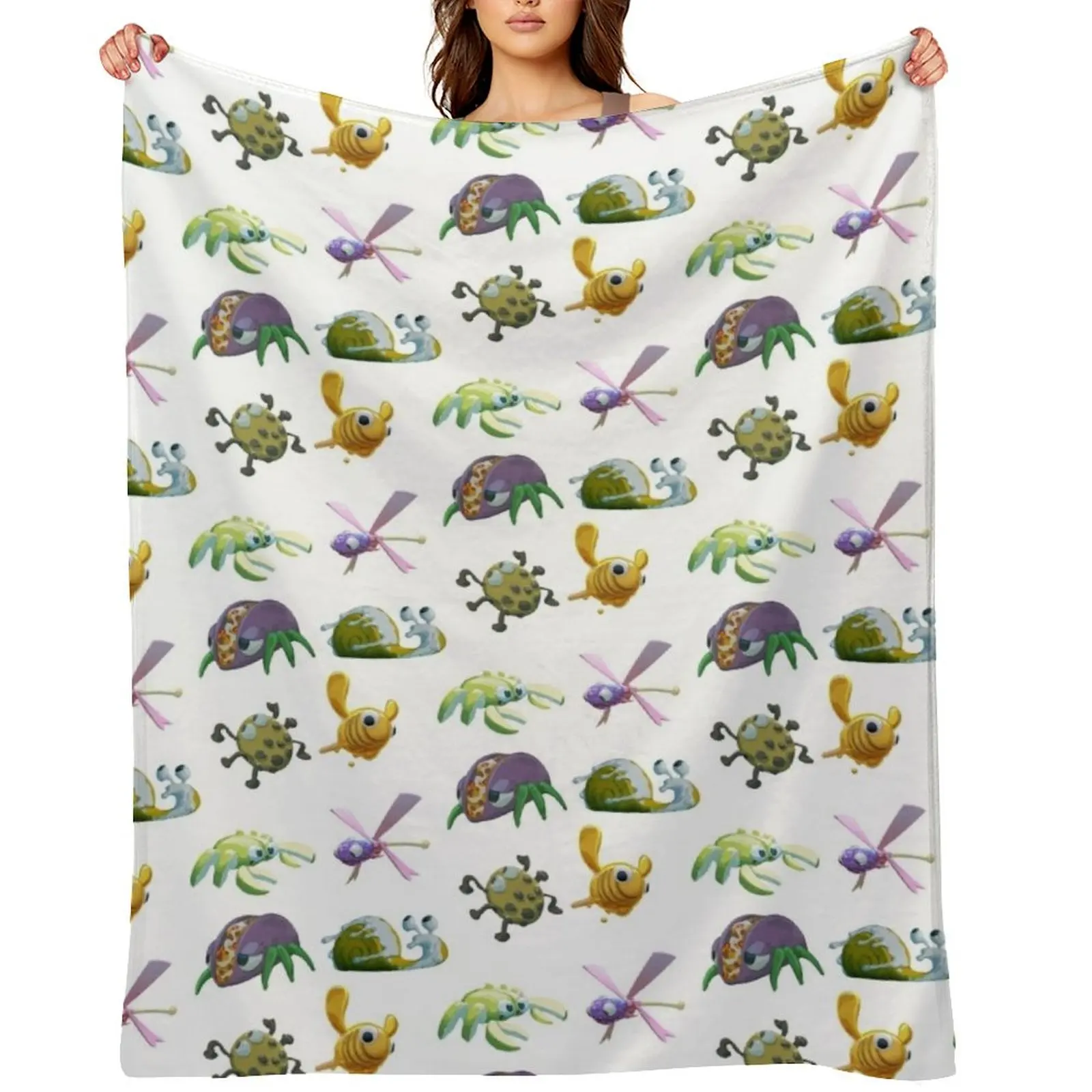 

Bugsnax Sticker Pack Throw Blanket Blankets For Bed Decorative Sofas for babies Soft Big Blankets