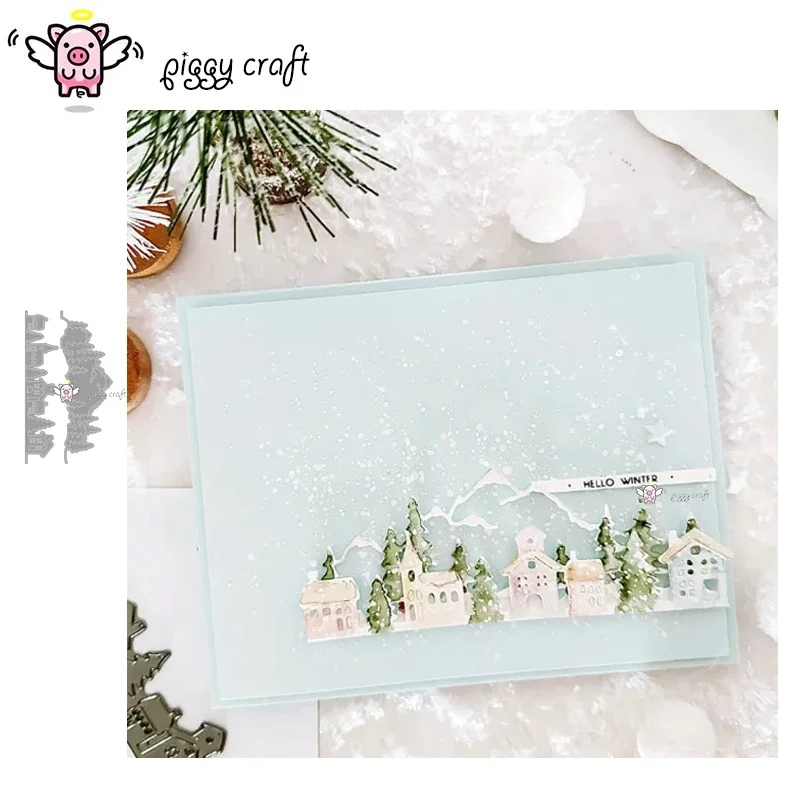 جديد الحرفية المعادن قطع يموت قطع يموت العفن شجرة منزل حافة الجانب سجل القصاصات ورقة كرافت سكين قالب شفرة لكمة الإستنسل يموت