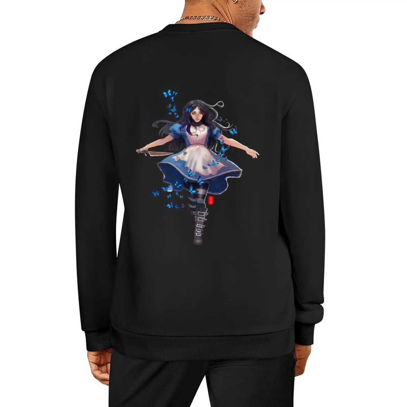 

Madness Wonderland Pullover men's autumn clothes men's coat anime clothing japanese style men's sweatshirts