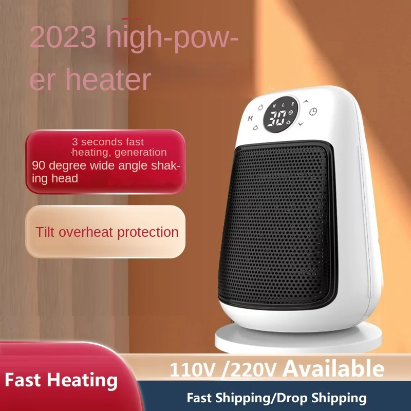 

110V 220V Desktop Electric Heater High-power Household Office Bathroom Vertical PTC Fast Heating