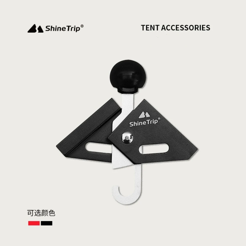 Adjustable Angle Tent Pole Connector Non-Slip Aluminum Alloy Pyramid Tent Circle Thimbles Tent Accessories Anti-Puncture view 2