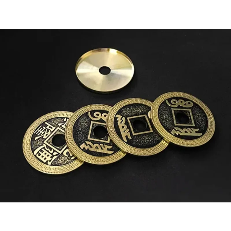 

Super Chinese Coin Set (Qianlong, Morgan Size) Close up Magic Trick Coin Appear Vanish Magia Magie Magicians Prop Accessory