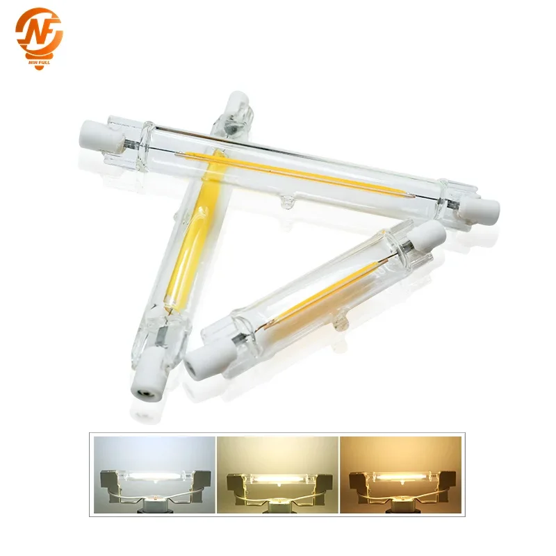 High Power LED R7S Glass Tube COB Bulb Ceramics 110V 220V 78MM 118MM R7s Corn Lamp 5W 10W 20W J78 J118 Replace Halogen Lampadas