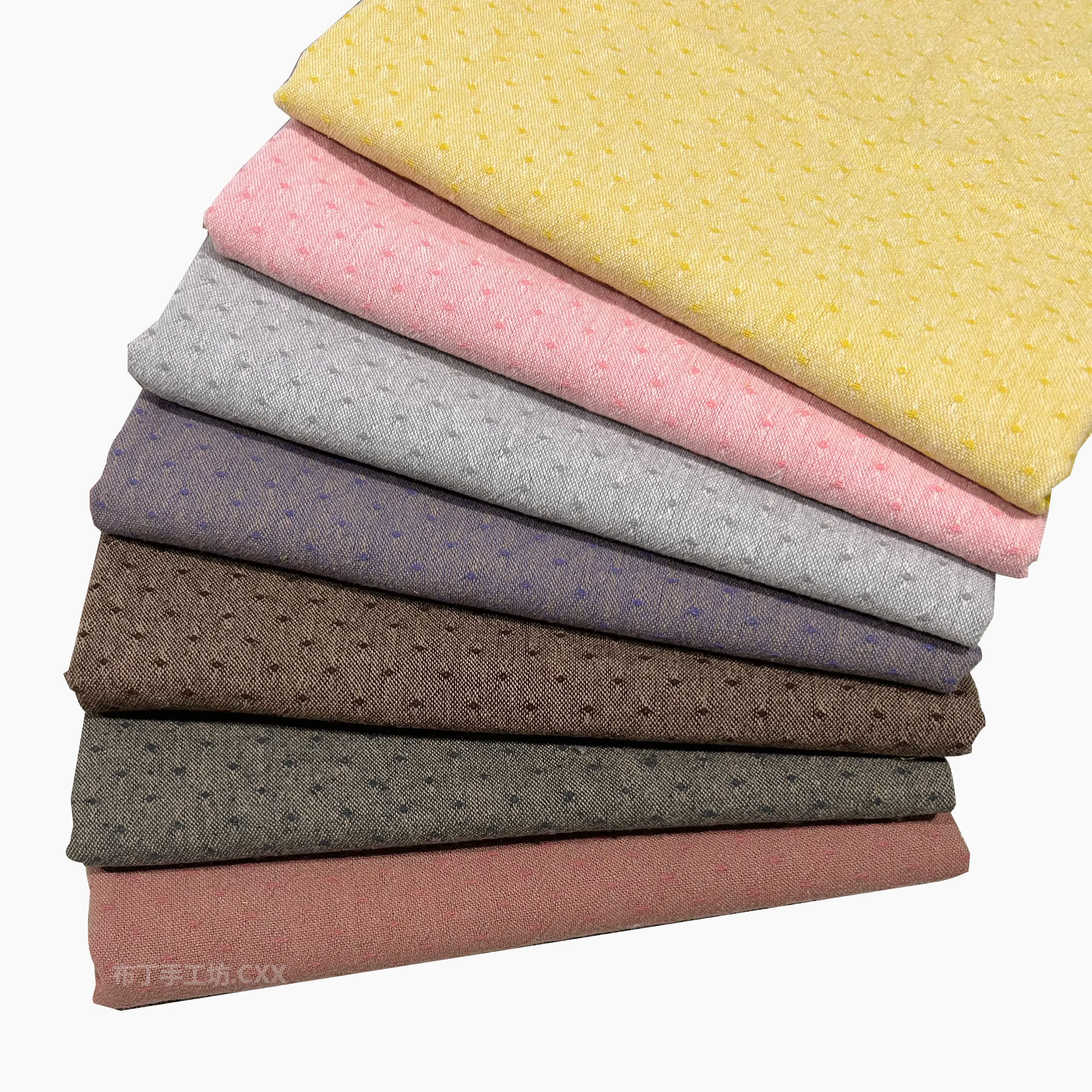 

50x140cm 7-Color Japanese-Style Pure Cotton Dot Pre-Dyed Fabric, Handcrafted Diy Patchwork Baby Clothes Decorative Fabric