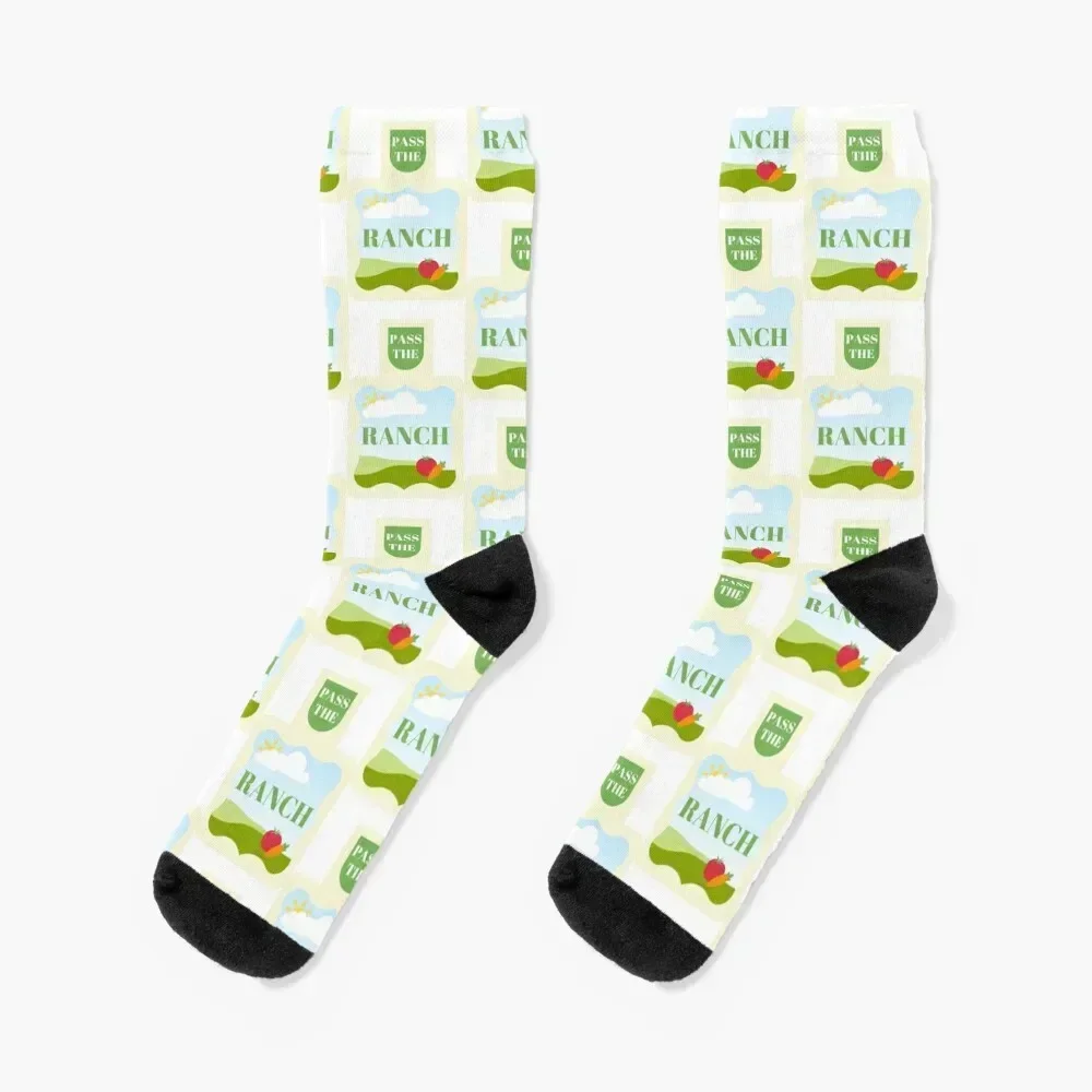 Pass The Ranch Dressing Socks New year's heated Man Socks Women's