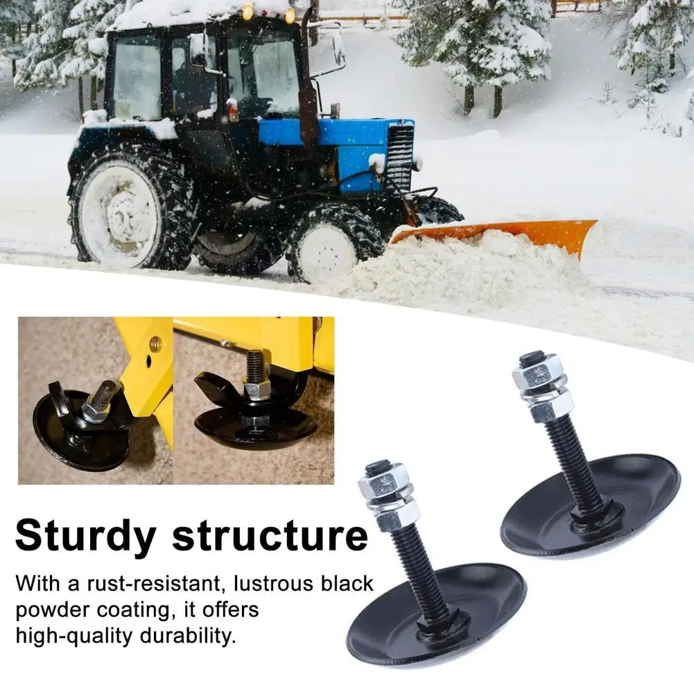 Atv Utv Plow System Parts Universal Heavy-duty Snow Plow Skid Shoes Kit with Hardened Steel Anti-slip Atv Utv for Durability