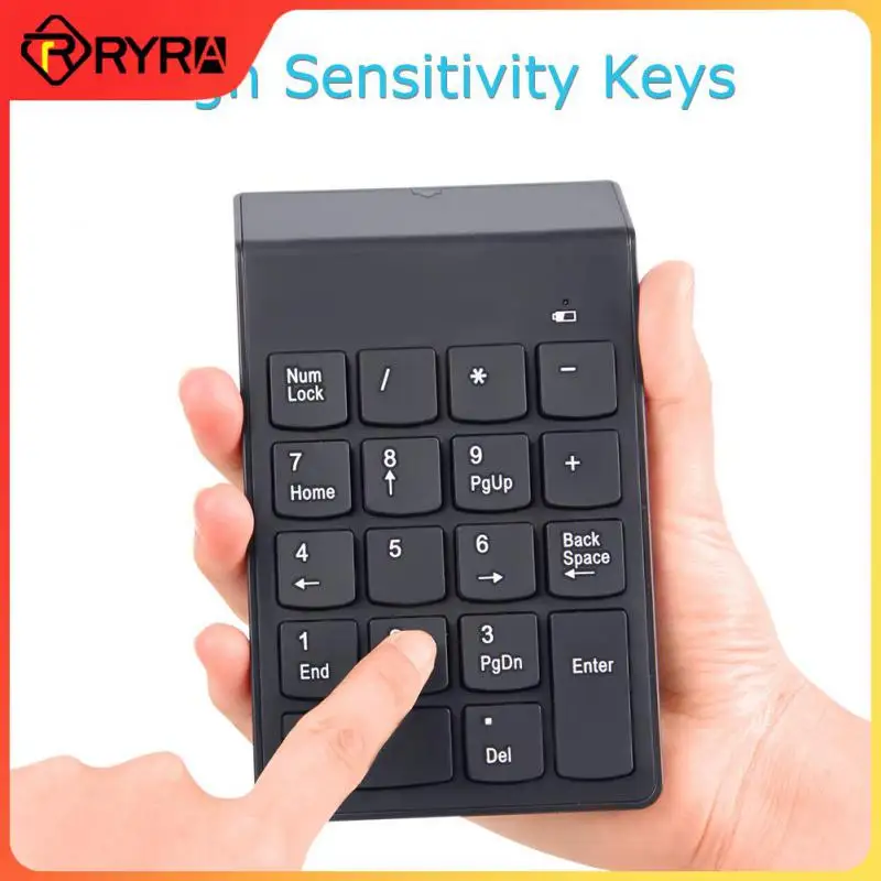 Mini Wireless Numeric Keyboard 2.4GHz  Numpad 18 Keys Digital Pave numpad for Accounting Teller Laptop Notebook Tablets