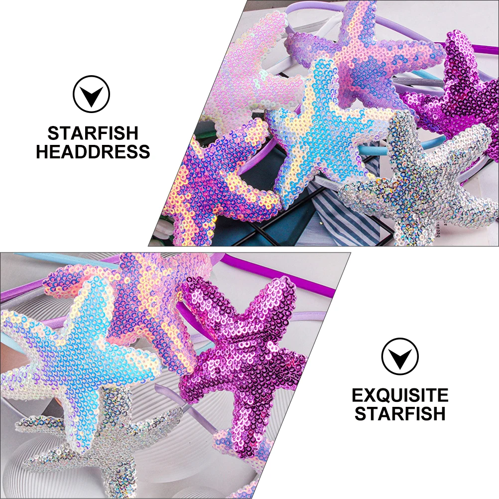 

8 шт., обруч для волос для девочек, детский головной убор, праздничная одежда с морскими животными для малышей, повседневная одежда, повязка на голову, аксессуары