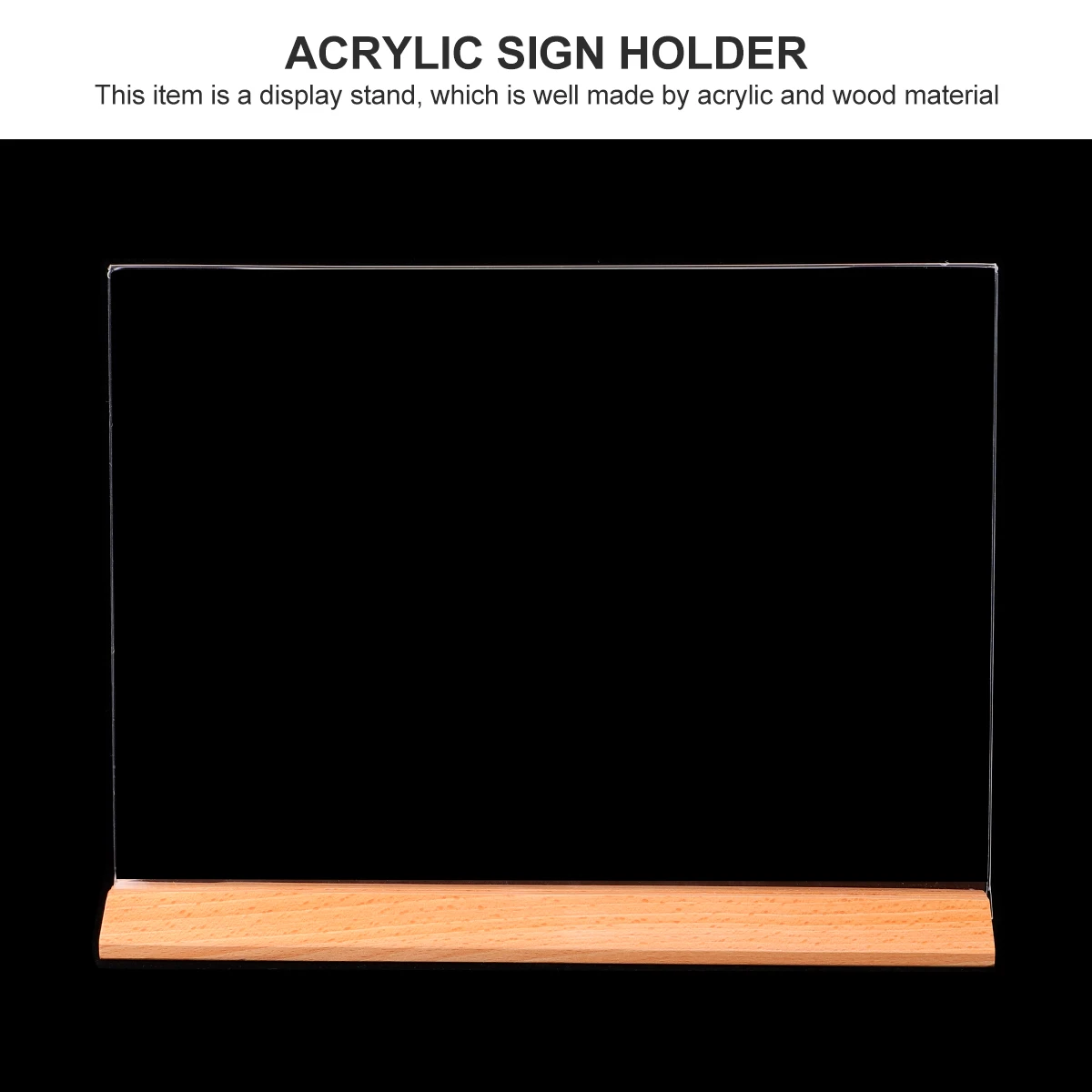 

Acrylic Display Stand Sign Holder High Clear Table Menu Holders Stable Standing Supermarket Shop Stores Advertisements Price