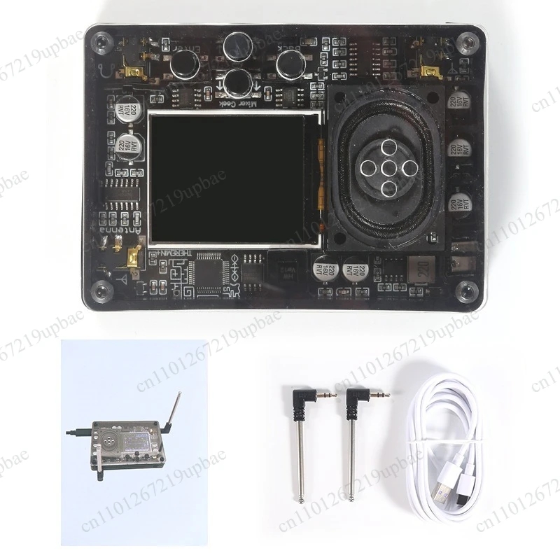 Mini Theremin Retro Electronic Musical Instrument, Multi-Sound Creative Electronic with OLED Display Screen