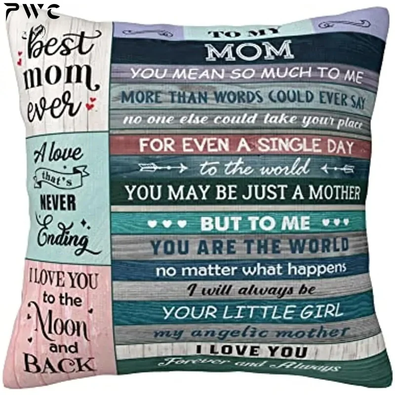 

Gifts for Mom from Daughter, Birthday Gifts, Pregnant Mom Gifts, Happy Birthday Best Mom Ever Gifts Pillow Covers